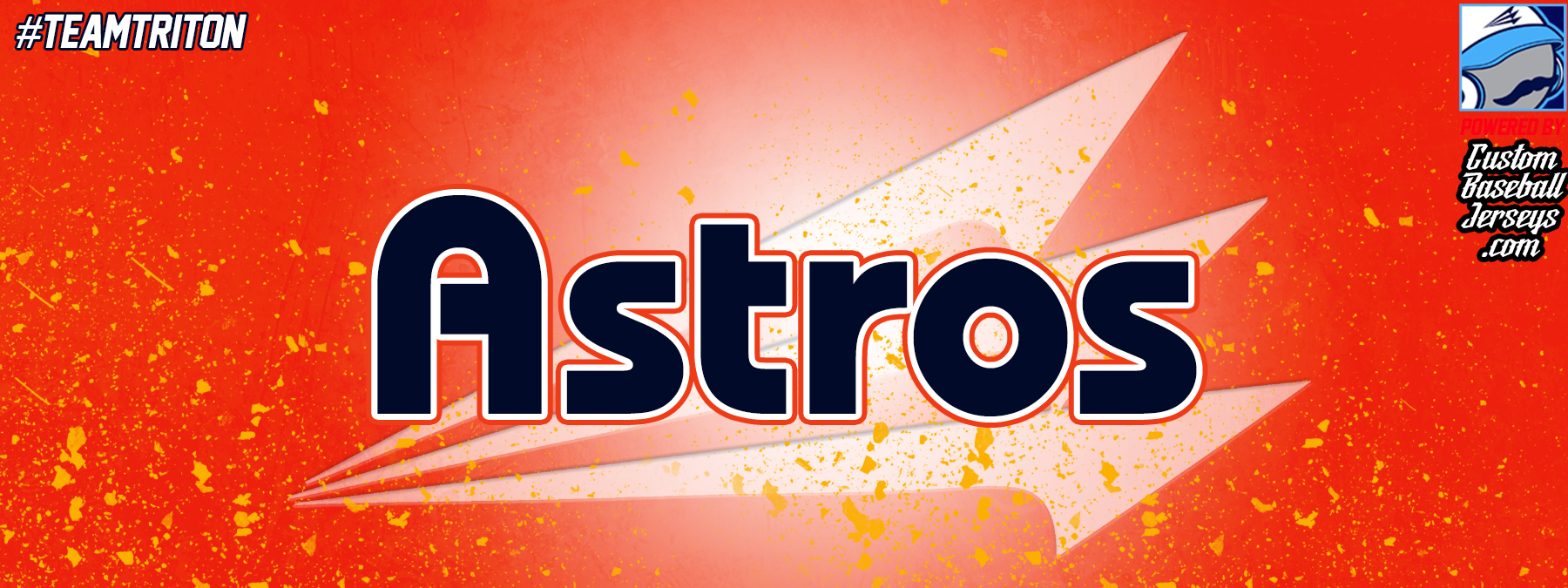 Astros (Montgomery) Custom Throwback Baseball Jerseys - Triton Mockup Portal
