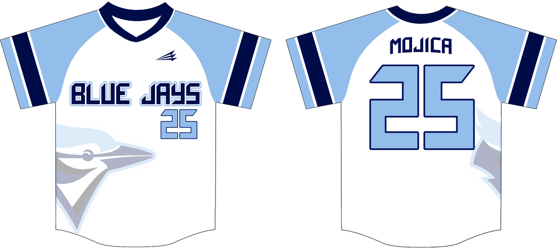 Baby Blue Jays Custom Throwback Baseball Jerseys - Triton Mockup Portal