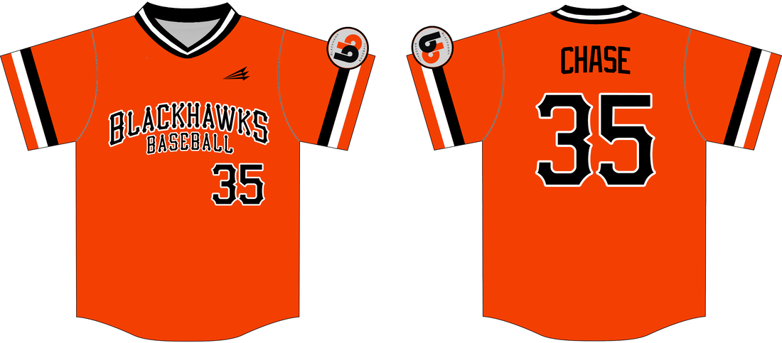 Blackhawks Baseball (Chase) Custom Throwback Baseball Jerseys