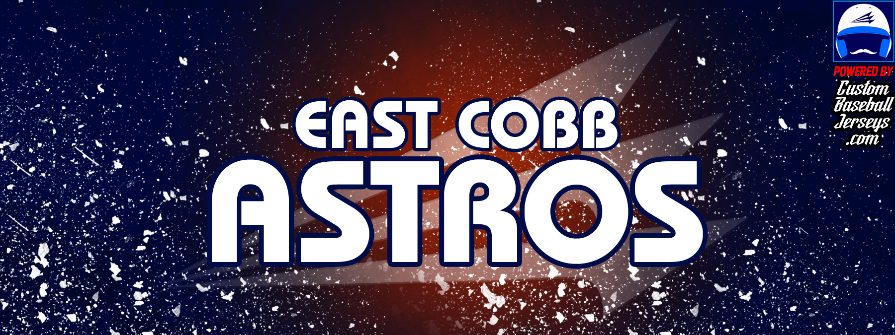 East Cobb Astros Custom Throwback Baseball Jerseys - Triton Mockup