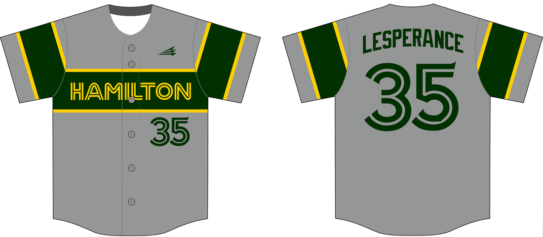 Hamilton A's Custom Baseball Jerseys - Triton Mockup Portal