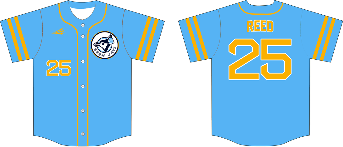 Custom Brew Jays Baseball/Softball Jersey