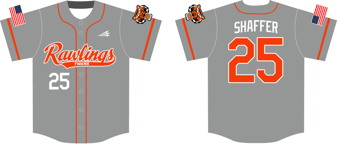 Tuckahoe Youth Association Tigers Custom Throwback Baseball Jerseys