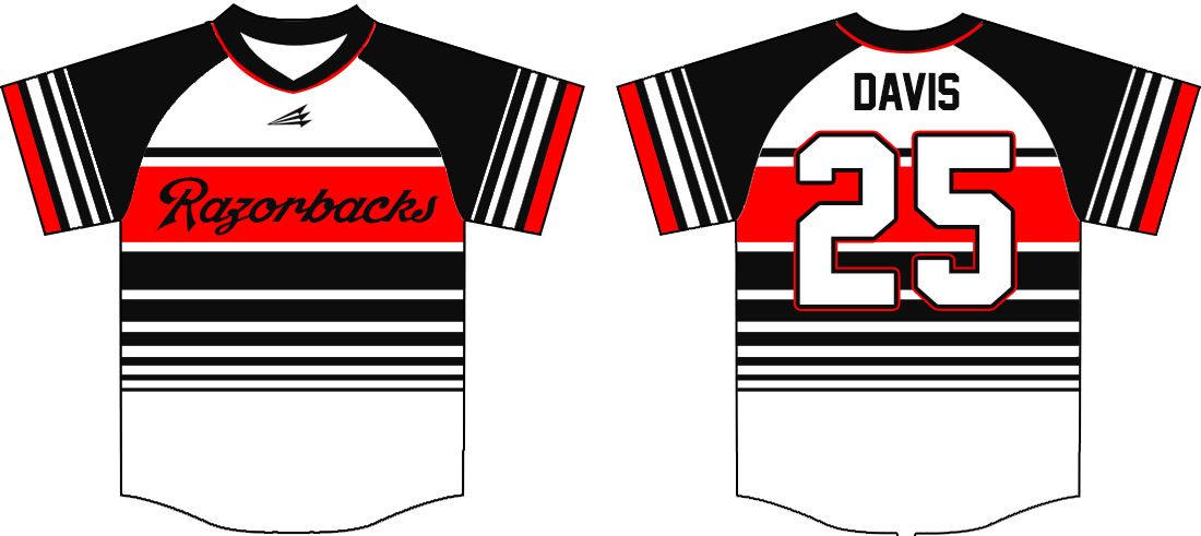 custom razorback baseball jersey