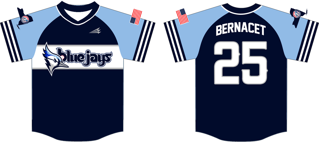 Schenectady Blue Jays Custom Traditional Baseball Jerseys - Triton