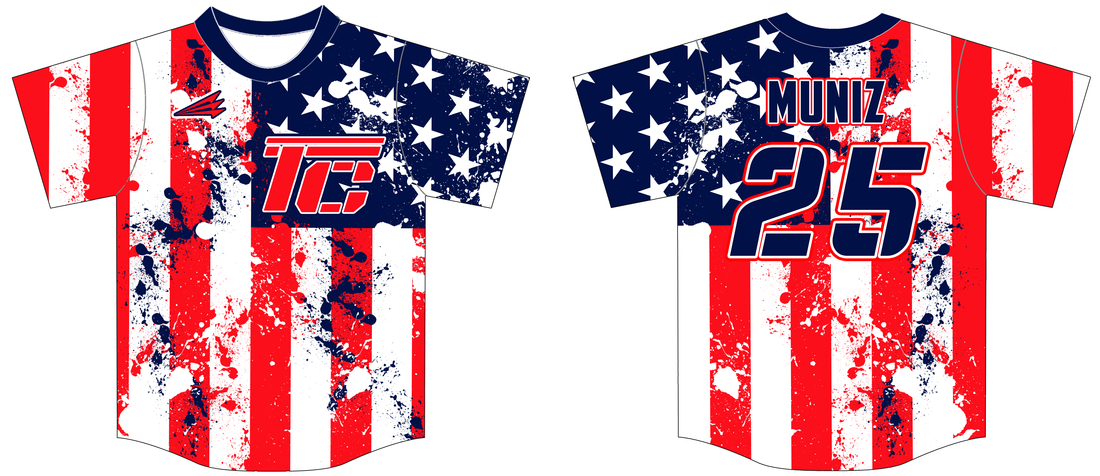 patriotic softball jerseys america - custom softball uniform