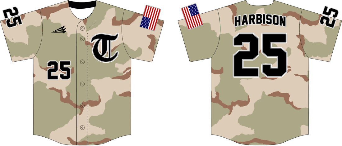 Titans (Harbison) Custom Camo Baseball Jerseys - Triton Mockup Portal